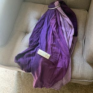 Beautiful shades of purple Maya ring sling.